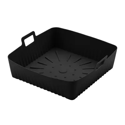 Kvadratna podloga za peko Airfryer s silikonom proti prijemanju Black