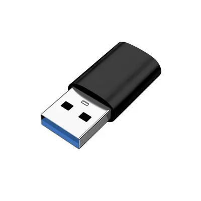 USB 3.0 (moški) na USB-C (ženski) adapter Black