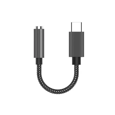USB-C na 3,5 mm adapter za žične slušalke Black