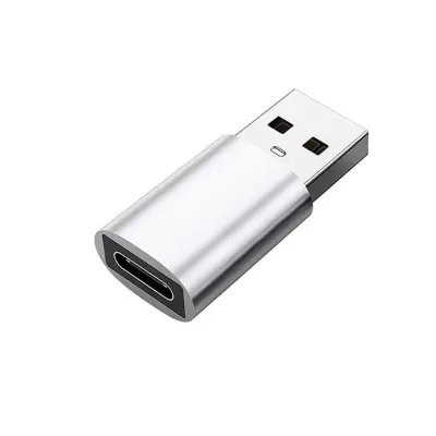 USB 3.0 (moški) na USB-C (ženski) adapter Silver