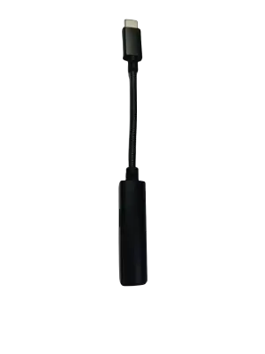 Adapter za ključ tipa C na 3,5 mm, kabel za avdio priključek za slušalke Black