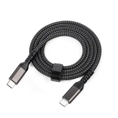 USB-C na USB-C kabel 5A/20V PD 100W Black 2 m