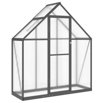vidaXL Rastlinjak z okvirjem antracit 169x58x195 cm aluminij