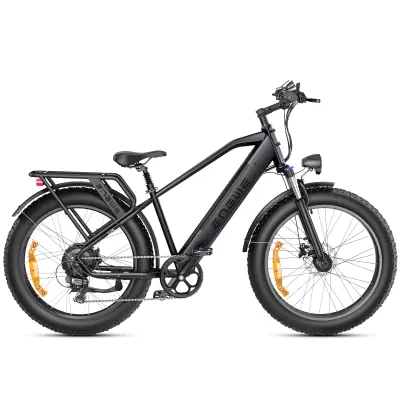 ENGWE E26 Fat Tire Step-Through električno kolo 250 W 48 V 16 Ah 120 km dosega z dvojnim vzmetenjem E-kolo za vse terene - črno