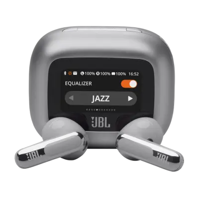 JBL LIVE FLEX 3 srebrne slušalke