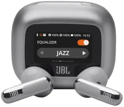 JBL LIVE FLEX 3 srebrne slušalke