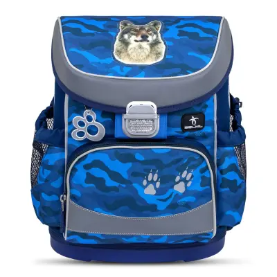 Ergonomska šolska torba Belmil Mini-Fit "Alpha Wolf" - Testirano in priporočeno s strani nemškega AGR