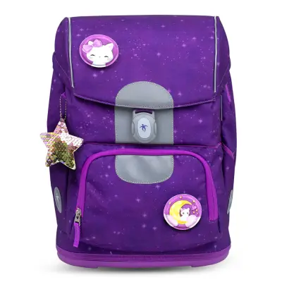 Ergonomska šolska torba Belmil Motion Recycled "Purple Sky"- Testirano in priporočeno s strani nemškega AGR