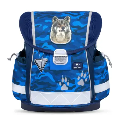 Ergonomska šolska torba Belmil Classy "Alpha Wolf" - Testirano in priporočeno s strani nemškega AGR