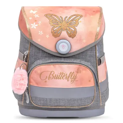 Ergonomska šolska torba Belmil Compact "Golden Butterfly" - Testirano in priporočeno s strani nemškega AGR