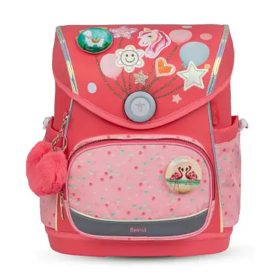 Premium Ergonomska šolska torba Belmil Compact Plus "Rose Quartz" - Testirano in priporočeno s strani nemškega AGR