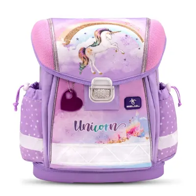 Ergonomska šolska torba Belmil Classy "Rainbow Unicorn" - Testirano in priporočeno s strani nemškega AGR