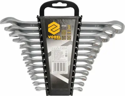 Vorel Flat Keys - Oznake nastavijo 12 psov. (6-22 mm) Satin 51722