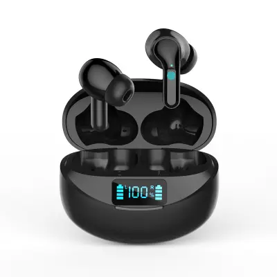 Brezžične slušalke - Bluetooth 5.3 športne slušalke Black