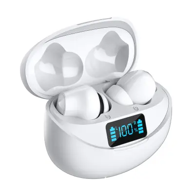 Brezžične slušalke - Bluetooth 5.3 športne slušalke White
