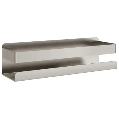 vidaXL Polica za prho 23x6,5x6 cm brušeno nerjaveče jeklo 340