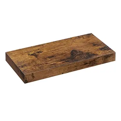 Lebdeča polica, stenska polica za knjige, fotografije, zbirateljske predmete, stenska pisarniška polica, 40 x 20 x 3,8 cm, MDF, za dnevno sobo, kuhinj