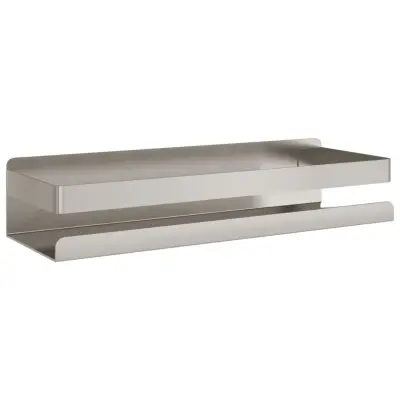 vidaXL Polica za prho 30x10x6 cm brušeno nerjaveče jeklo 340