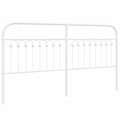 vidaXL Kovinsko vzglavje belo 180 cm
