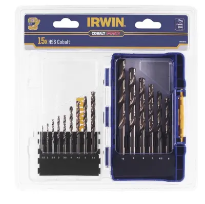 SVEDRI ZA KOVINO SET (15 kos) 1,5-10mm COBALT HSS-E IRWIN