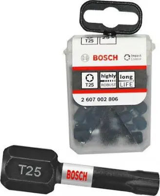 UDARNI IZVIJAČNIK BOSCH T25 x 25mm 25 kos.