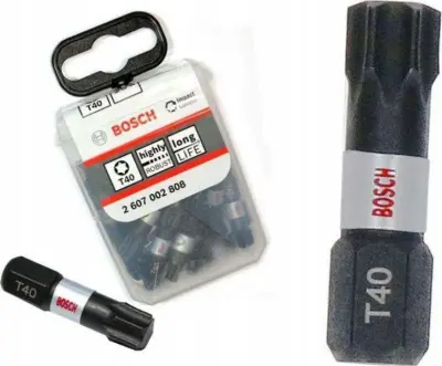 UDARNI IZVIJAČNIK BOSCH T40 x 25mm 25 kos.