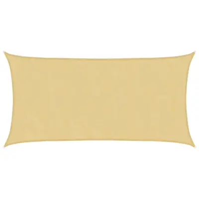 vidaXL Senčno jadro peščeno 4,5x2,5 m 100 % poliester oxford