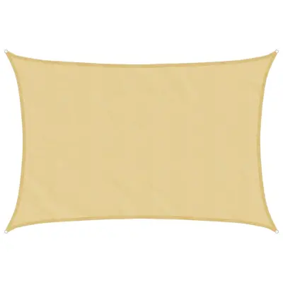 vidaXL Senčno jadro peščeno 4,5x3 m 100 % poliester oxford