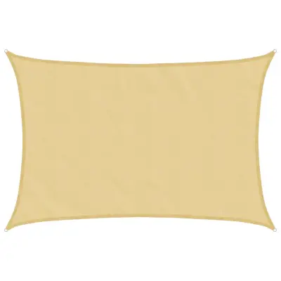 vidaXL Senčno jadro peščeno 4,5x3,5 m 100 % poliester oxford