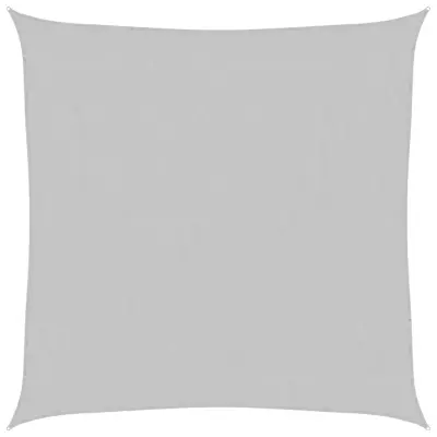 vidaXL Senčno jadro svetlo sivo 2x2 m 100 % poliester oxford