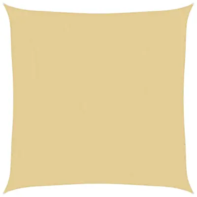 vidaXL Senčno jadro peščeno 7x7 m 100 % poliester oxford