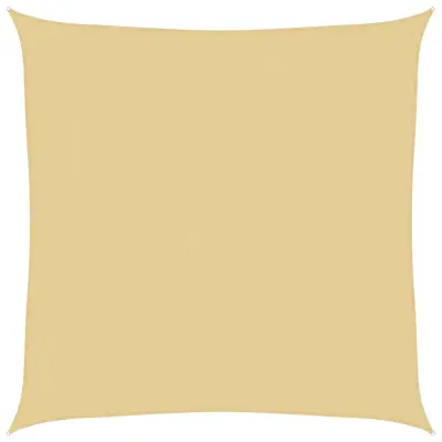 vidaXL Senčno jadro peščeno 4x4 m 100 % poliester oxford