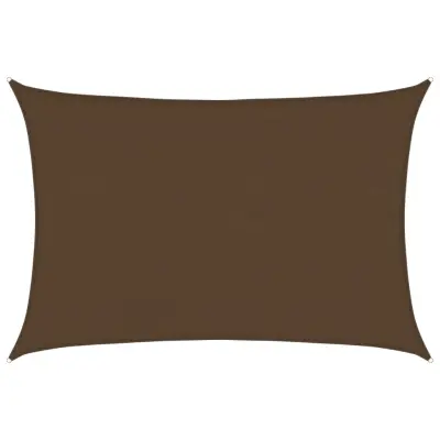 vidaXL Senčno jadro 160 g/m² rjavo 5x6 m HDPE