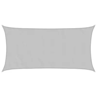 vidaXL Senčno jadro svetlo sivo 4,5x2,5 m 100 % poliester oxford