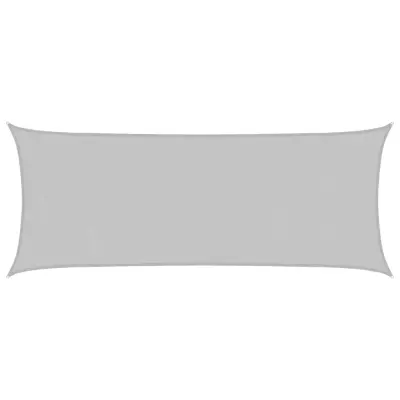 vidaXL Senčno jadro svetlo sivo 5x2 m 100 % poliester oxford