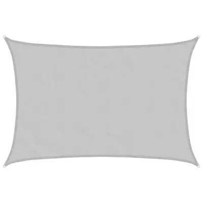 vidaXL Senčno jadro svetlo sivo 6x4 m 100 % poliester oxford