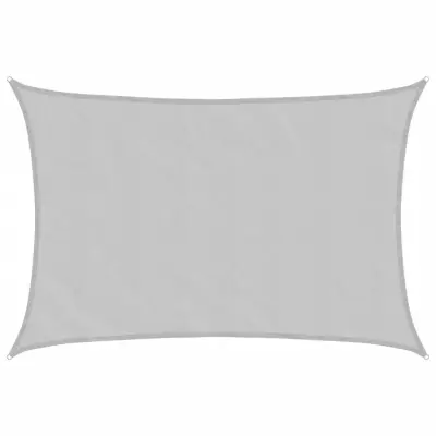 vidaXL Senčno jadro svetlo sivo 7x6 m 100 % poliester oxford