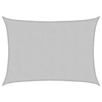 vidaXL Senčno jadro svetlo sivo 7x5 m 100 % poliester oxford