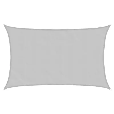 vidaXL Senčno jadro svetlo sivo 8x5 m 100 % poliester oxford