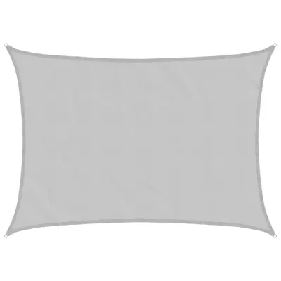 vidaXL Senčno jadro svetlo sivo 8x6 m 100 % poliester oxford