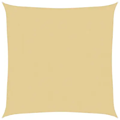 vidaXL Senčno jadro peščeno 3,6x3,6 m 100 % poliester oxford