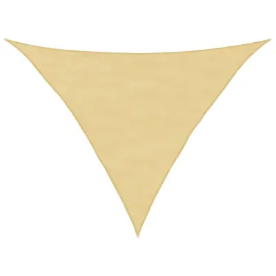 vidaXL Senčno jadro peščeno 3x3x4,24 m 100 % poliester oxford