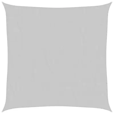 vidaXL Senčno jadro svetlo sivo 6x6 m 100 % poliester oxford