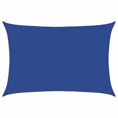 vidaXL Senčno jadro 160 g/m² pravokotno modro 4x5 m HDPE