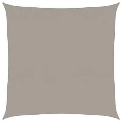 vidaXL Senčno jadro 160 g/m² kvadratno svetlo sivo 7x7 m HDPE