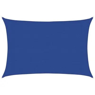 vidaXL Senčno jadro 160 g/m² pravokotno modro 3x5 m HDPE