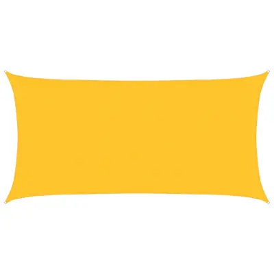vidaXL Senčno jadro 160 g/m² pravokotno rumeno 2x3,5 m HDPE