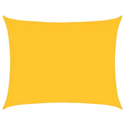 vidaXL Senčno jadro 160 g/m² pravokotno rumeno 6x7 m HDPE