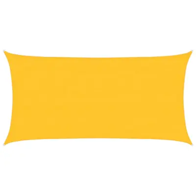 vidaXL Senčno jadro 160 g/m² pravokotno rumeno 4x7 m HDPE