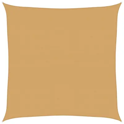 vidaXL Senčno jadro 160 g/m² kvadratno peščeno 4,5x4,5 m HDPE